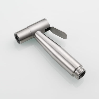 Tecmolog Hand Held Bidet Sprayer Stainless Steel Shattaf for Toilet, Brushed Nickel Bidet Sprayer Head Only, WS024