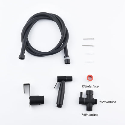 Matte Black Handheld Bidet Sprayer for Toilet & Cloth Diaper Cleansing
