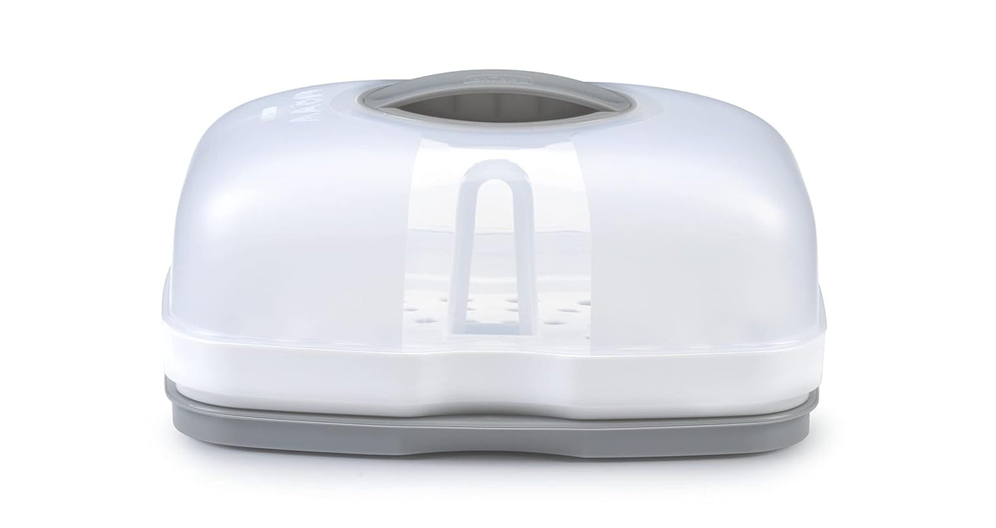 Chicco 3-in-1 Modular Electric Steam Sterilizer for Baby Bottles, Feeding Accessories, and More | Eliminates 99.9% of Germs | 3 Configurations | Automatic Shut-Off and Quiet Operation
