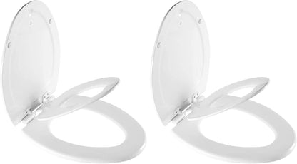 Mayfair NextStep Slow-Close Toilet Seat with Built-In Toddler Potty Training Seat, Removable, White, Round
