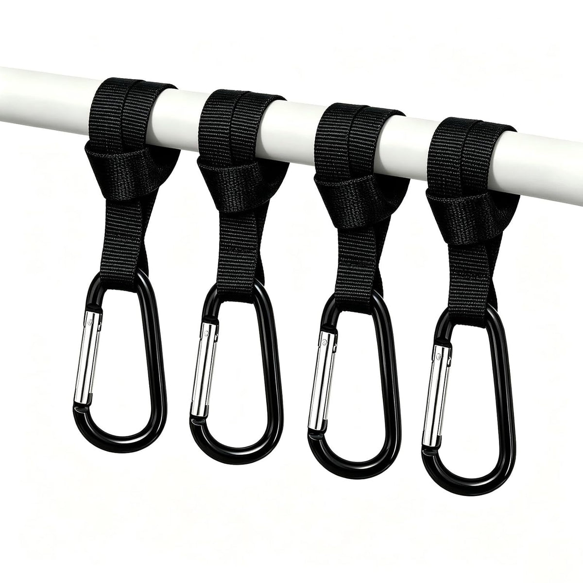 4 Pack Stroller Hooks, Universal Clips for Baby Strollers