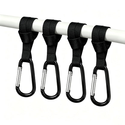 4 Pack Stroller Hooks, Universal Clips for Baby Strollers