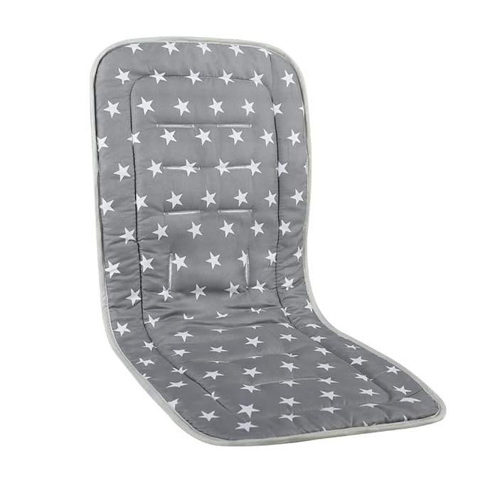 Universal Kids Stroller Seat Liner Cotton Kids Pushchair Cushion Seats Mat Breathable Stroller Liner Insert Mattress Soft Pushchair Seat Pad Pram Cushion Seats Pad Head Neck Body Support for 1-3 Years