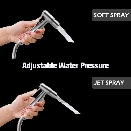 Handheld Bidet Sprayer for Toilet, Muslim Shower, Adjust Water Pressure Stainless Steel Bathroom Handheld Spray, Toilet Shower, Potty Toilet Hygiene,Bathing Pets,Feminine Hygiene (1)