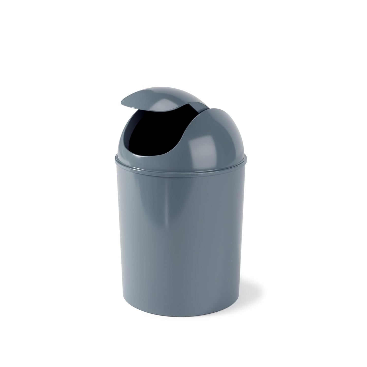 Umbra 1.25 Gallon Mini Waste Can with Removable Swing-Top Lid - Small Garbage Bin for Kitchen, Bathroom, Bedroom, Office - Compact Trash Can Fit Under Tables & Counters - Yellow