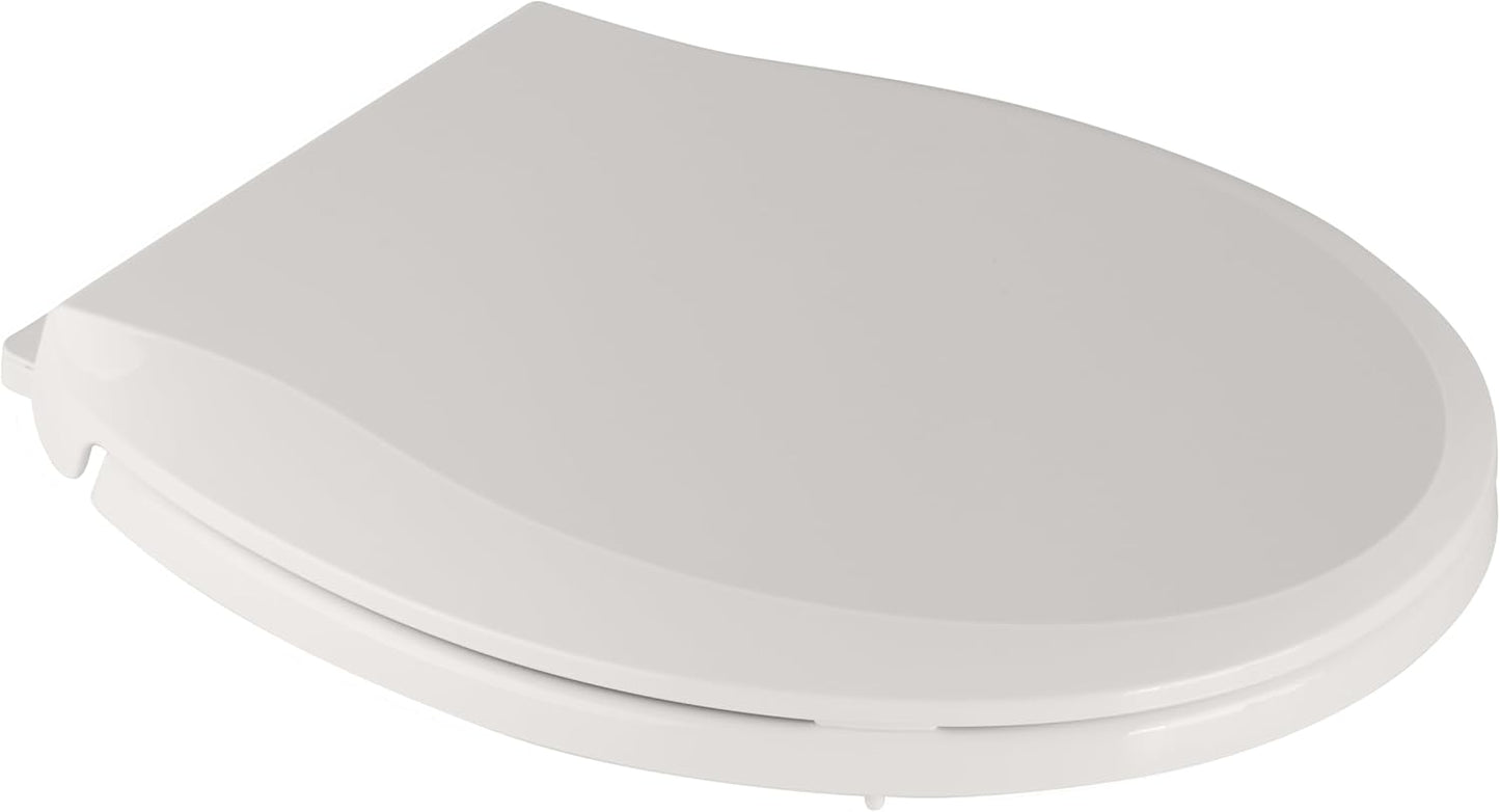 Toilet Seat with Toddler Seat Elongated, PP Material Family Toilet Seat Cover, Soft Close Adult & Toddler Seats, Easy to Clean, Safe Potty Training Solution for Kids, Bathroom Upgrade for Home