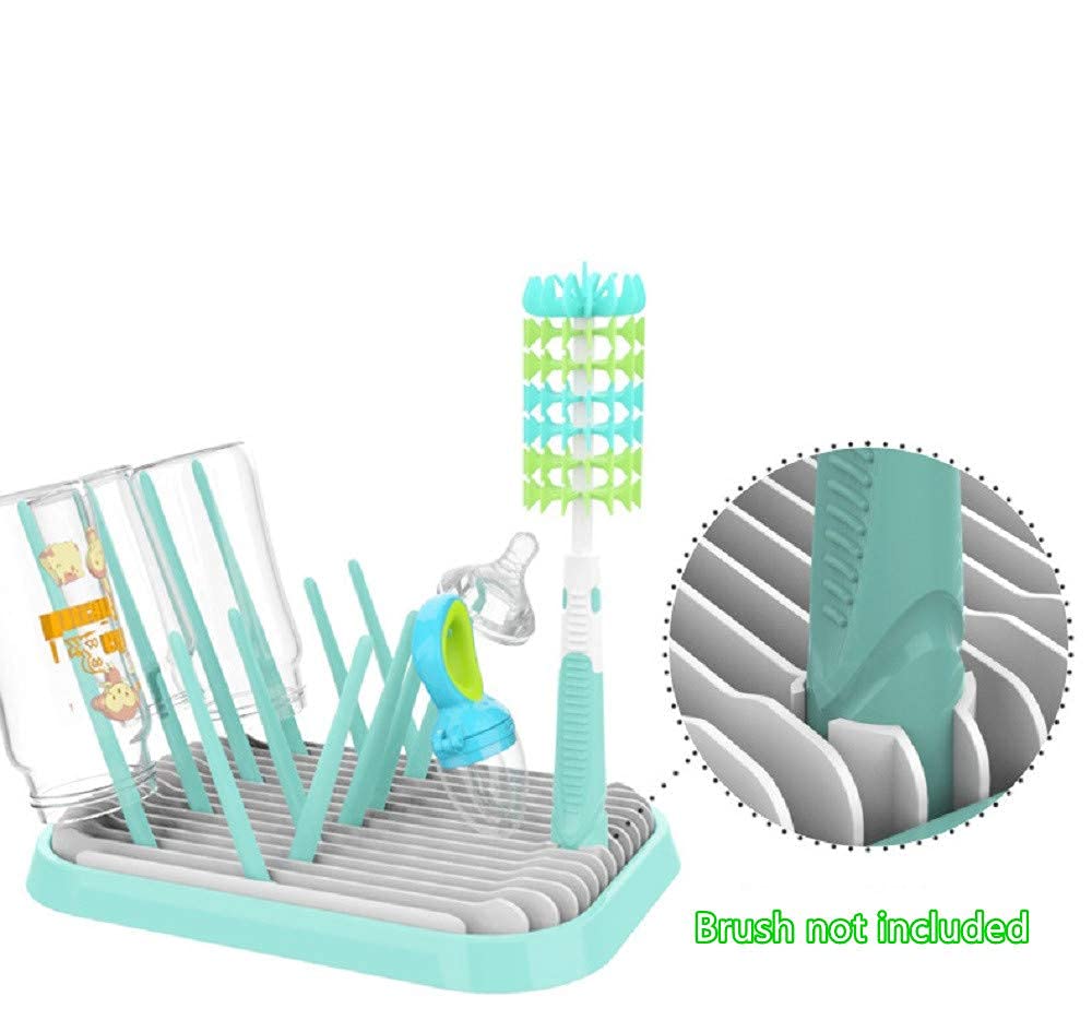 Baby Bottle Drying Rack Dryer Space Saving Travel Holder for Pump Cup Accessories(Pink)