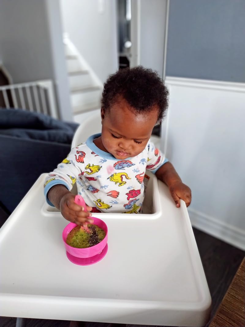 ChooMee Silicone Baby Suction Bowls | Non Slip Extra Strong Suction Base with Durable and Firm Bowl | Ideal for Infant and Toddler Baby Led Feeding | Small 2 CT