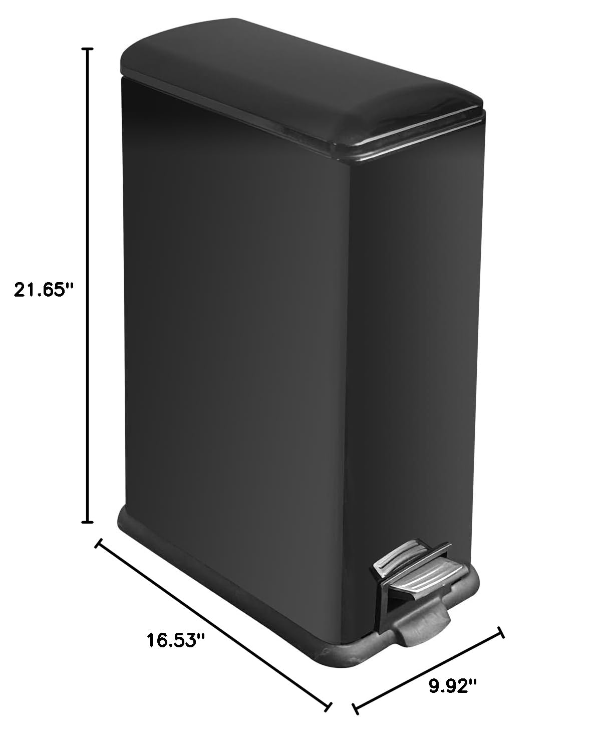 Diaper Pail, Airtight Odor Control Baby Diaper Bin with Childproof Lock, Stainless Steel Garbage Pail with lid, 15 Liter/ 4 Gallon Compact Nursery Trash Can with Removal Inner Liner, Blue