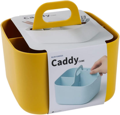 BLUE GINKGO Stackable Organizer Caddy – Korean-Made Portable Tote for Bathroom, Office, Crafts, or School Supplies (Rectangle, Green)