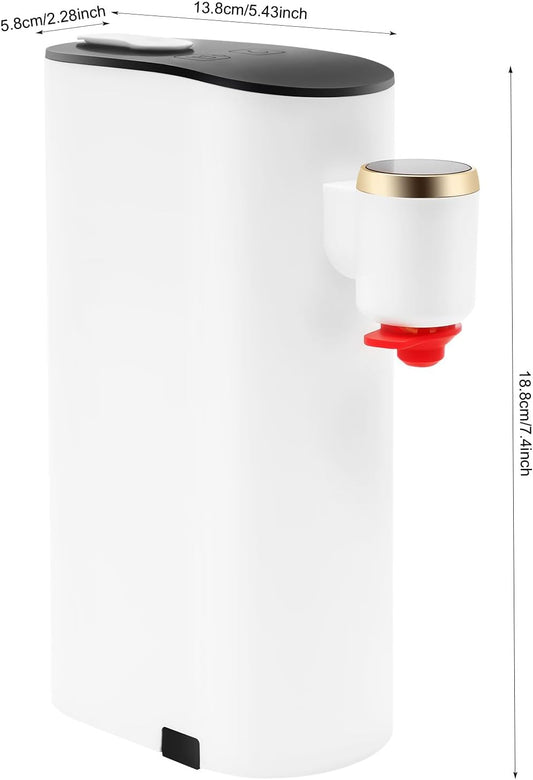 1500W Instant Hot Water Dispenser, Bottle Warmer Formula Dispenser 5 Temperatures Choices Mineral/Bottled Water Dispenser Portable Water Warmer Dispenser for Travel, Hotel
