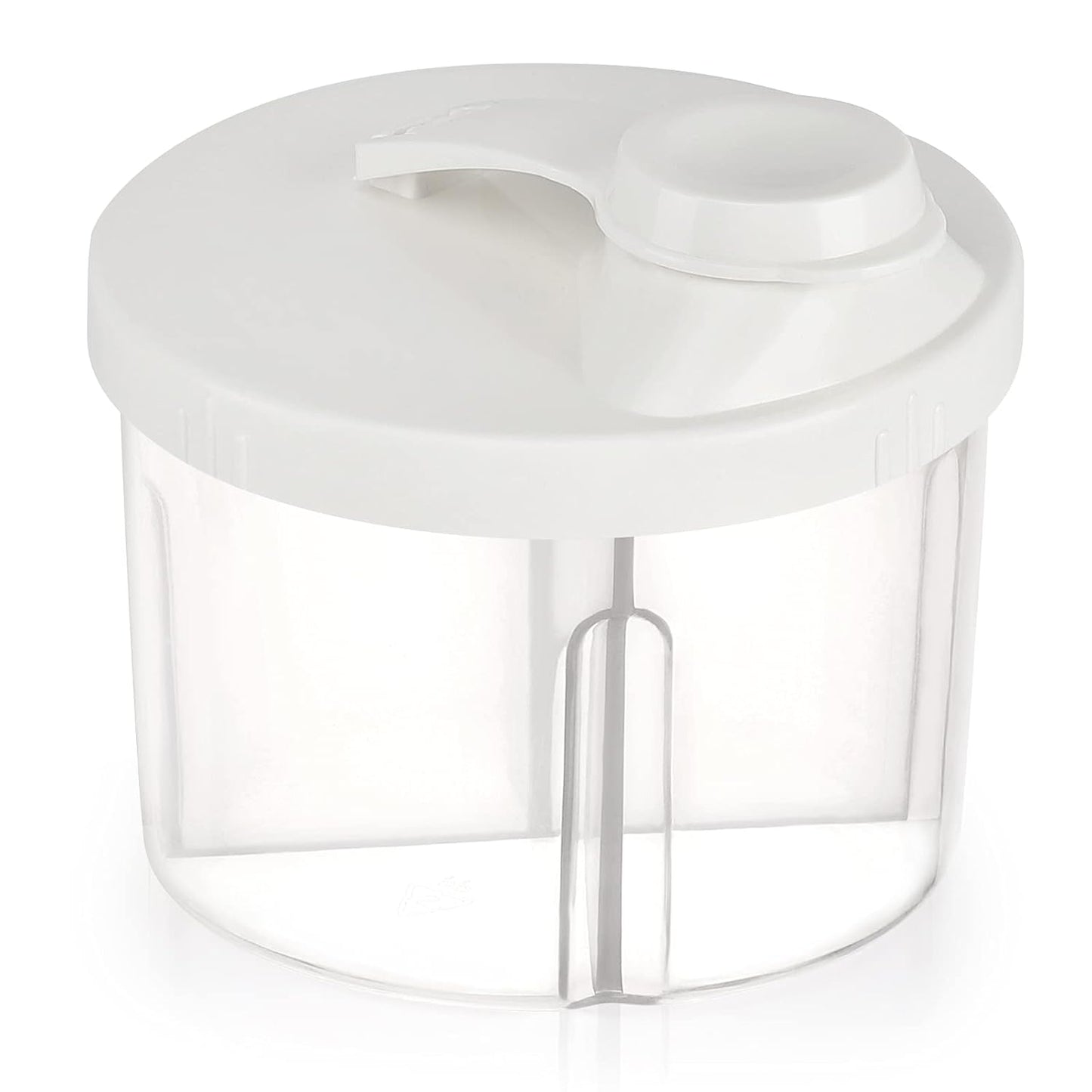 Accmor Baby Formula Dispenser On The Go, Non-Spill Rotating Four-Compartment Formula Container to Go, Milk Powder Kids Snack Container for Infant Toddler Travel Outdoor, Blue