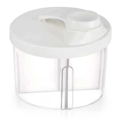 Accmor Baby Formula Dispenser On The Go, Non-Spill Rotating Four-Compartment Formula Container to Go, Milk Powder Kids Snack Container for Infant Toddler Travel Outdoor, Blue