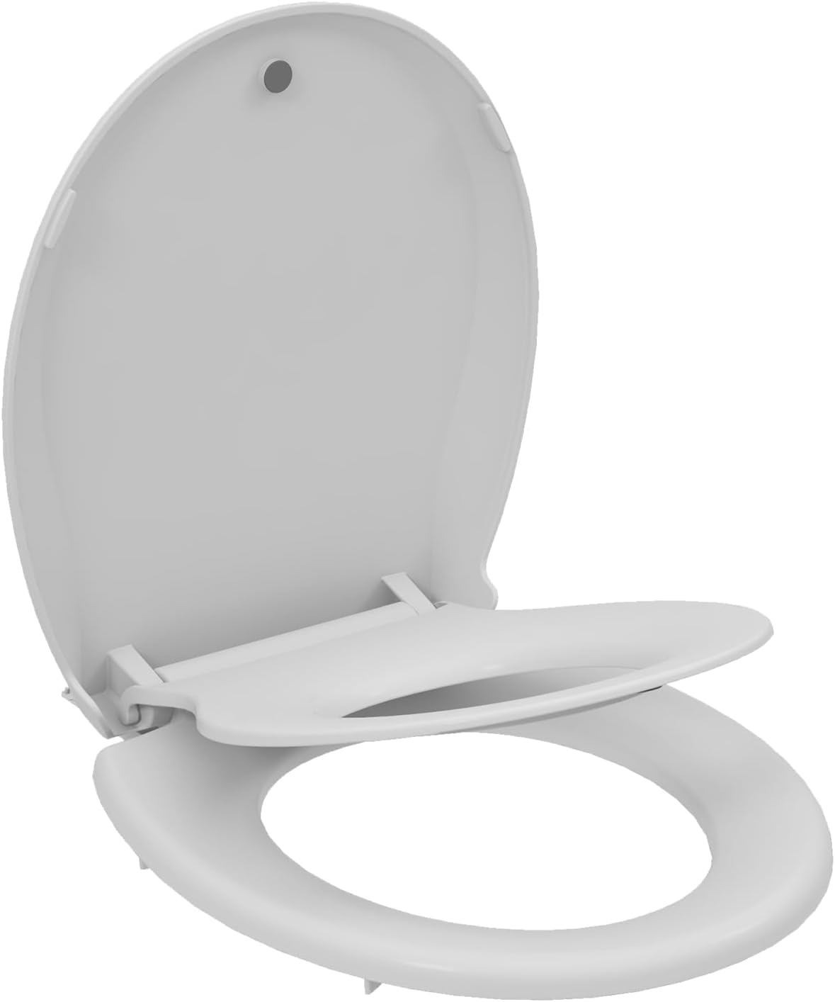 Toilet Seat with Toddler Seat Elongated, PP Material Family Toilet Seat Cover, Soft Close Adult & Toddler Seats, Easy to Clean, Safe Potty Training Solution for Kids, Bathroom Upgrade for Home