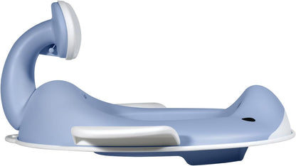 Kindsgut Whale Potty Training Seat for Toddlers – Kids Toilet Seat with Backrest, Non-Slip, Fits Round & Oval Toilet Seats, Designed in Germany, Peach