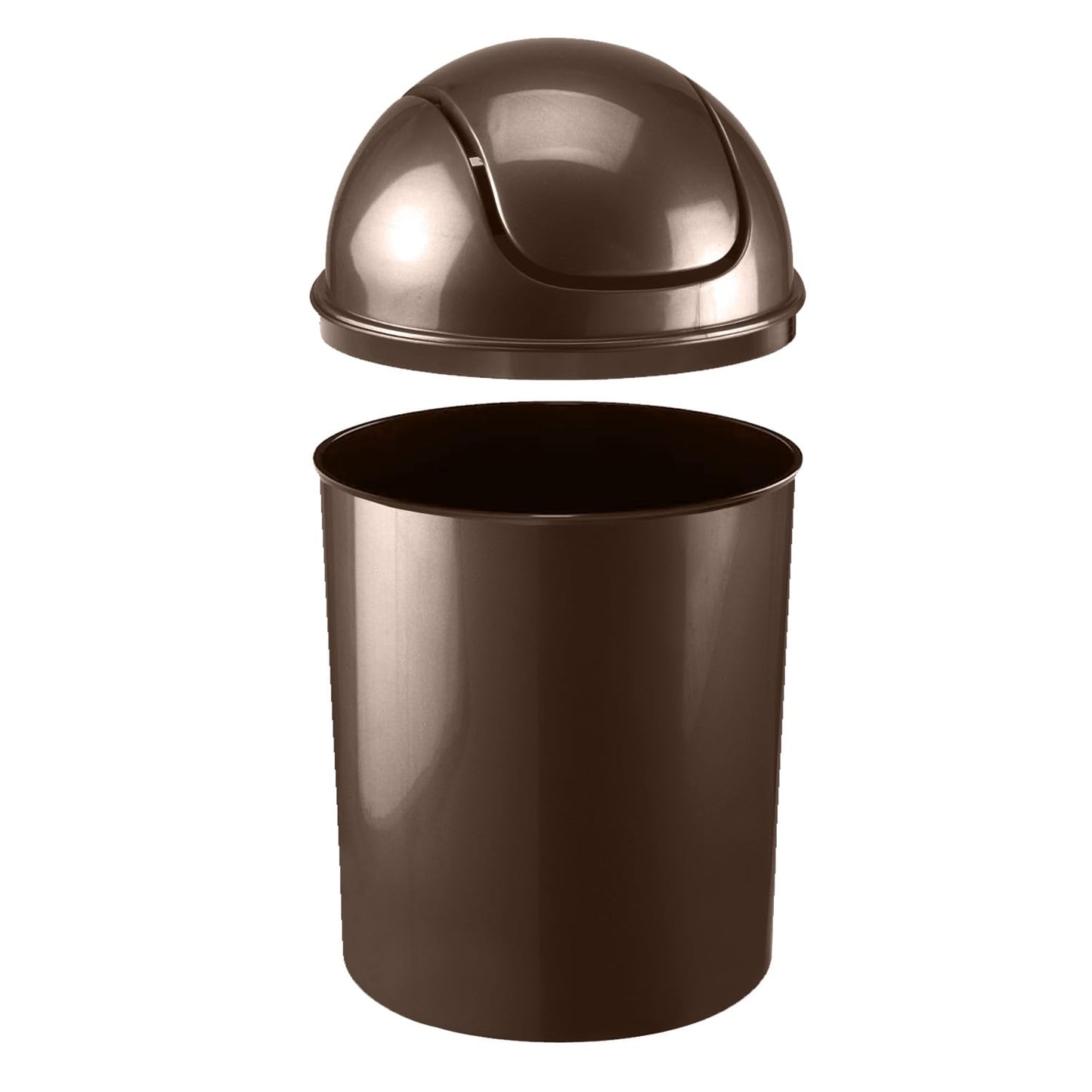 Umbra 1.25 Gallon Mini Waste Can with Removable Swing-Top Lid - Small Garbage Bin for Kitchen, Bathroom, Bedroom, Office - Compact Trash Can Fit Under Tables & Counters - Yellow