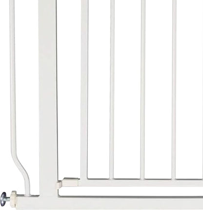 BalanceFrom 29.1-38.5" Easy Walk-Thru Baby and Pet Safety Gate with Hold-Open and Auto-Close – Adjustable Steel Barrier for Stairs, Doorways, and Hallways, No Drilling Installation