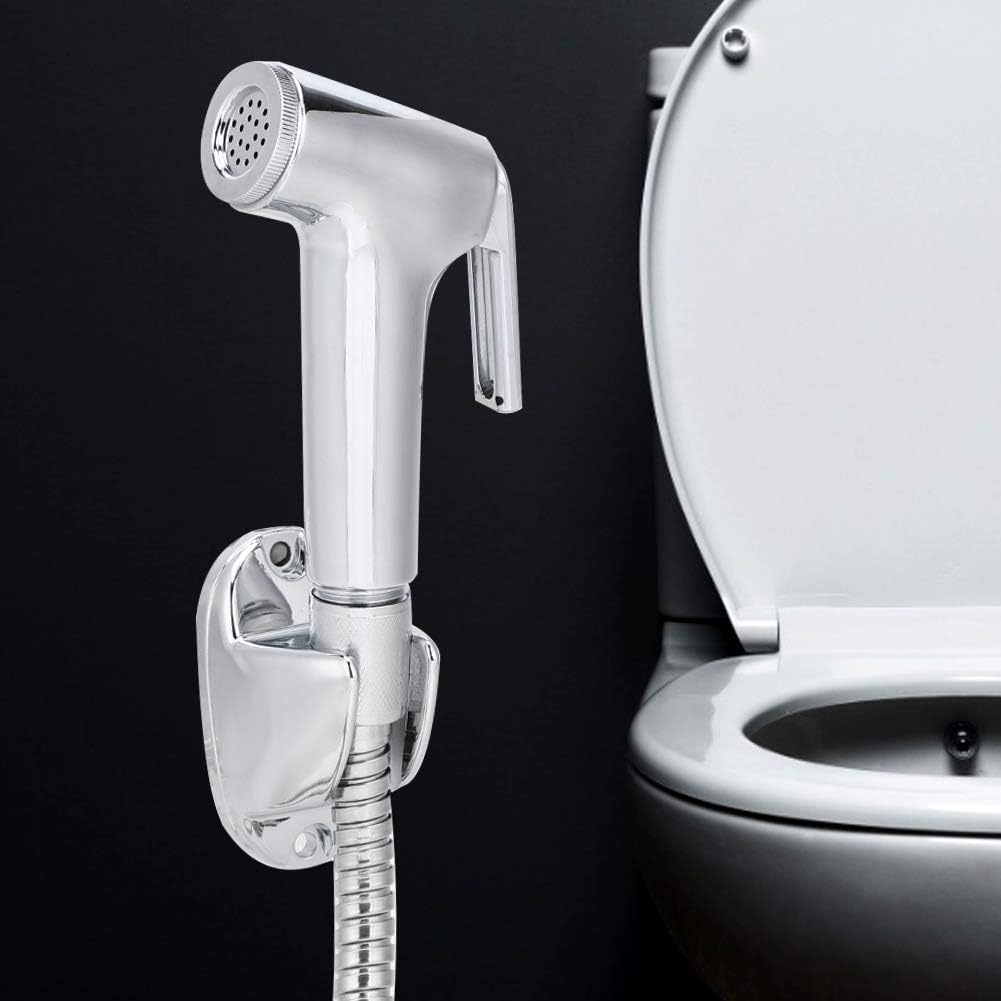 Handheld Bidet Sprayer for Toilet, High Pressure Sprayer Kit, 3Pcs/Set Electroplating Bidet Sprayer Spray Bracket Hose for Feminine Wash Baby Diaper Cloth Washer Cleaner Pet