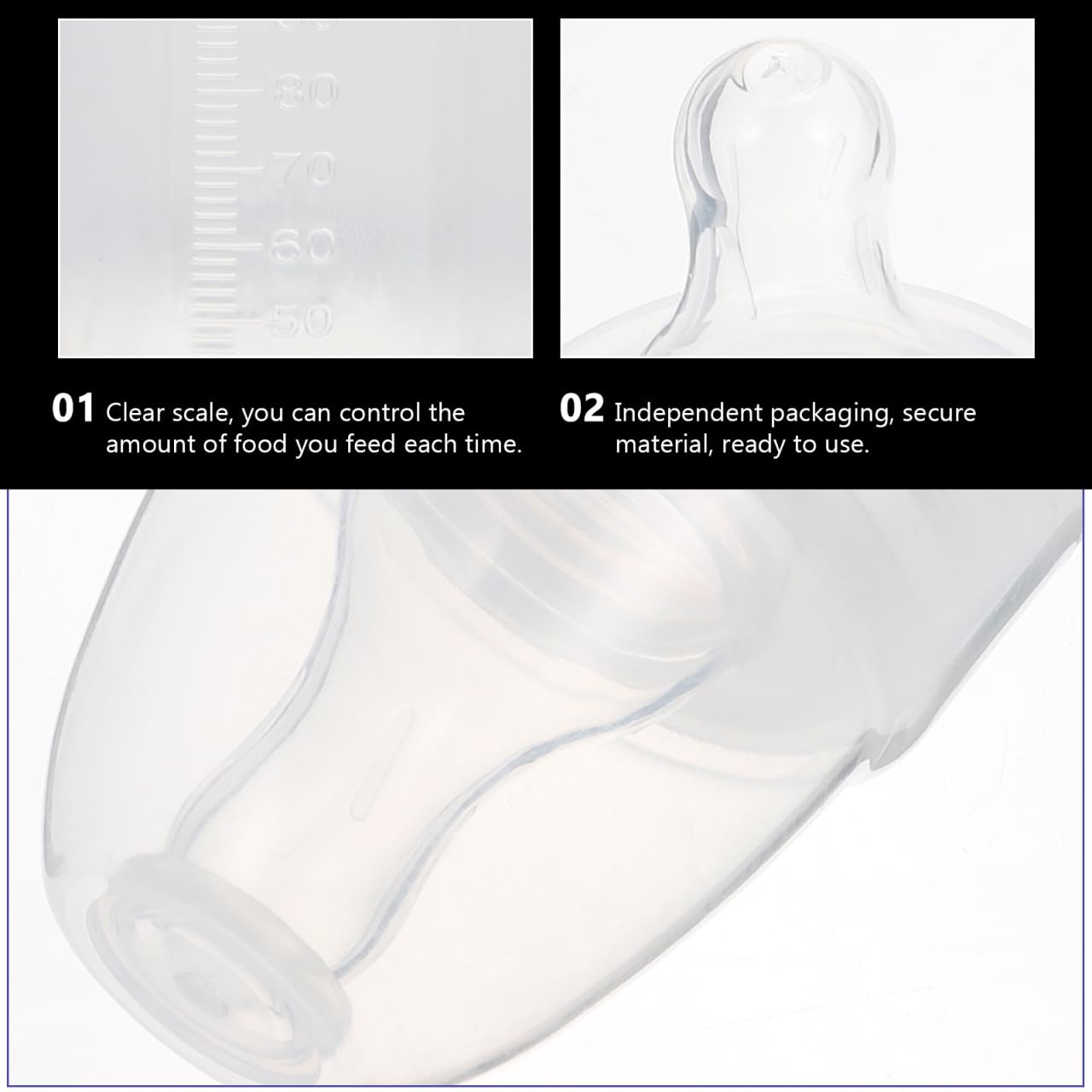 DOITOOL 15 Pcs Disposable Baby Bottles 100ml Plastic Newborn Milk Bottles with Scale Classic Clear Neck for Baby Shower Game Travel Nursing