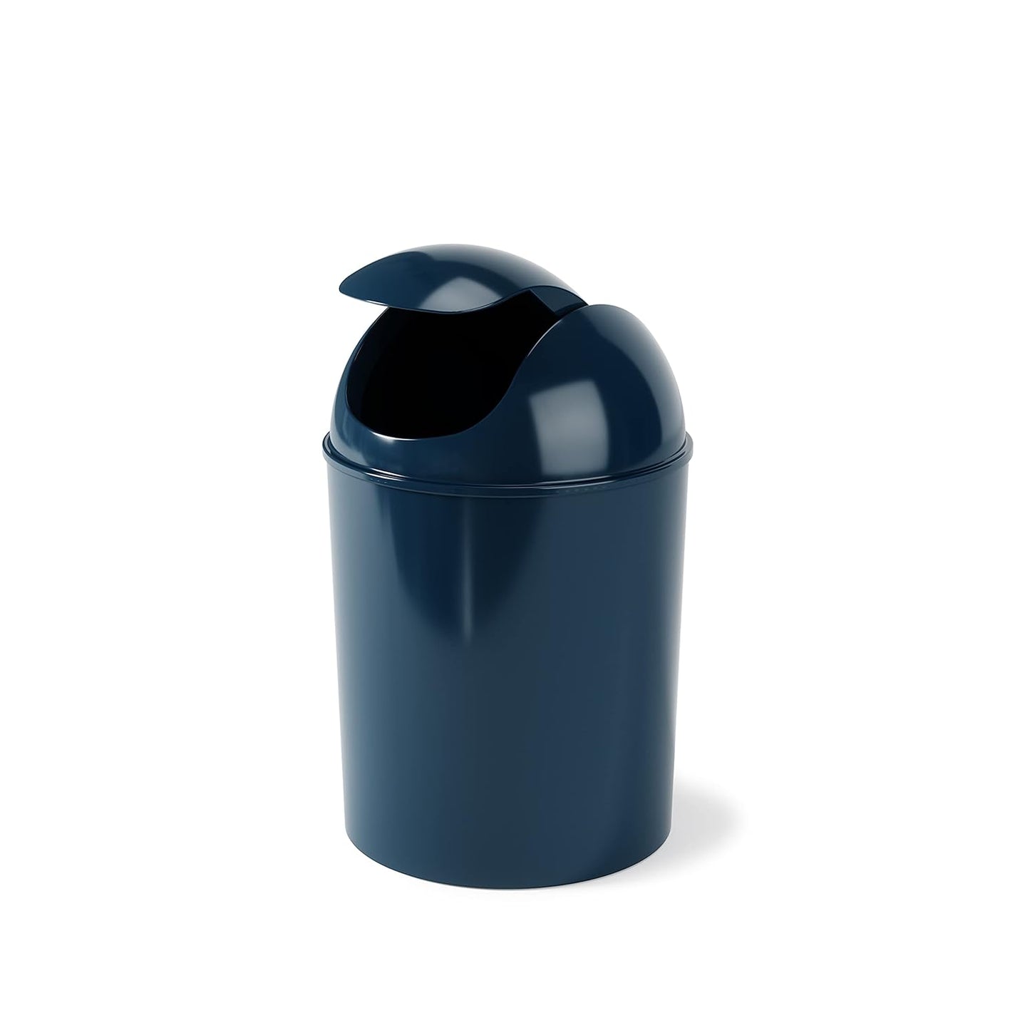Umbra 1.25 Gallon Mini Waste Can with Removable Swing-Top Lid - Small Garbage Bin for Kitchen, Bathroom, Bedroom, Office - Compact Trash Can Fit Under Tables & Counters - Yellow