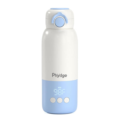 Portable Bottle Warmer for Travel,12.5oz Cordless Baby Milk Warmer on The go for Formula,Breastmilk,Water,3 Mins Fast Heating & Precise Temp Control Travel Essential