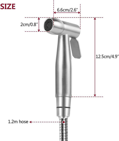 Stainless Steel Bidet Sprayer for Toilet & Cloth Diaper Cleaning