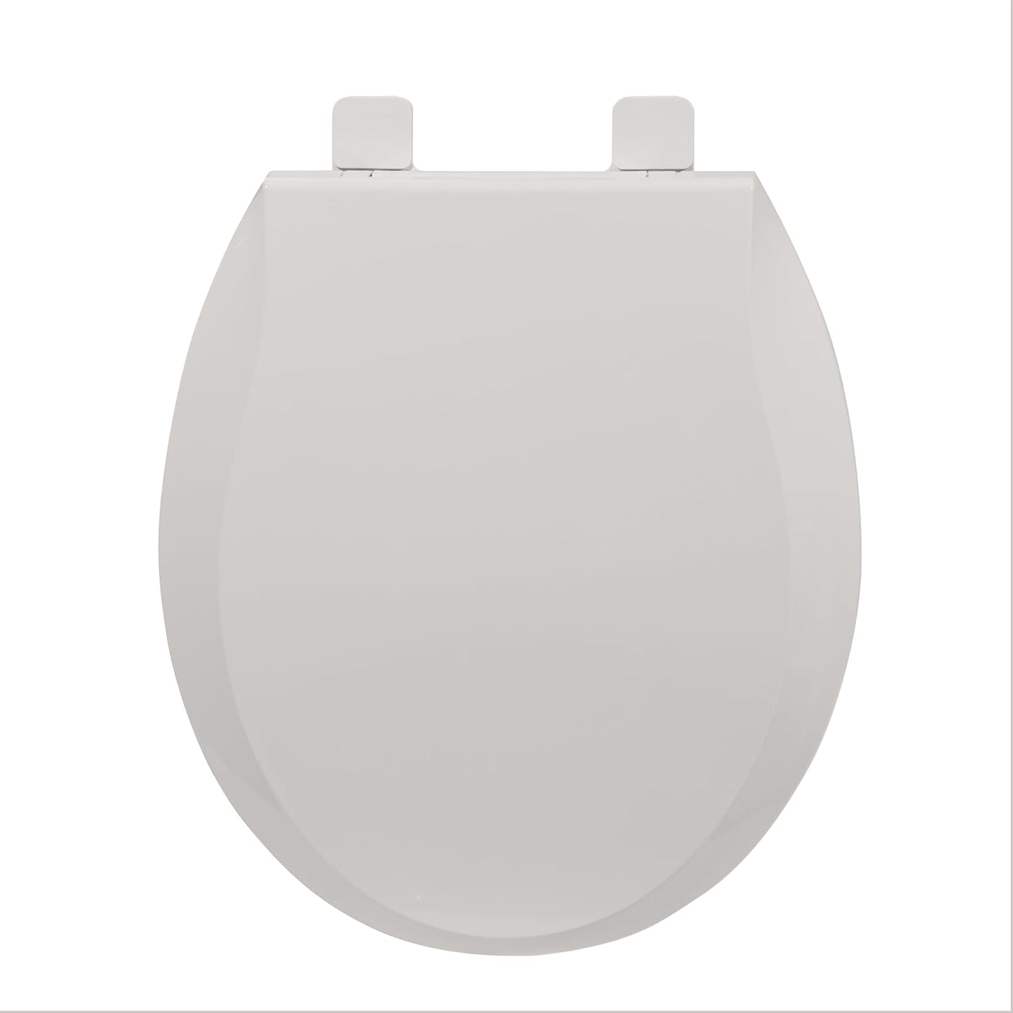 17" White Round Toilet Seat for Adult and Child, Built-In Potty Training Seat with Soft Quiet Close Non-Slip Design, Magnetic Kids Seat and Cover for Round/Oval Toilets, Easy to Install and Clean