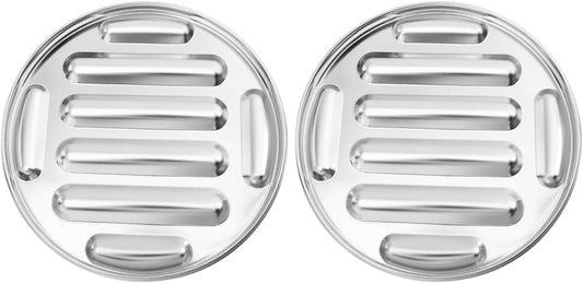 Hemobllo 8-Cavity Stainless Steel Hot Dog Mold 304 Food-Grade Non-Stick Bake & Steam Tray 10.2In for Family Breakfast, Party Snacks, Homemade Sausages