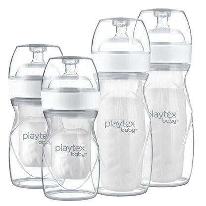 Playtex Baby Nurser Bottle Gift Set, with Pre-Sterilized Disposable Drop-Ins Liners, Closer to Breastfeeding