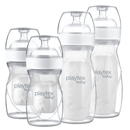 Playtex Baby Nurser Bottle Gift Set, with Pre-Sterilized Disposable Drop-Ins Liners, Closer to Breastfeeding