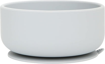 dollop Silicone Suction Bowl | BPA Free | Dishwasher & Microwave Safe (Slate Blue)