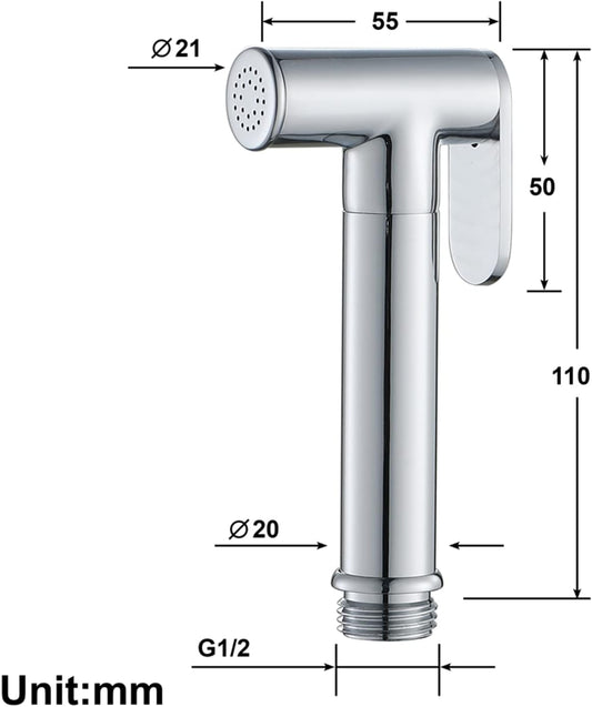HandheldSprayer,Toilet Sprayer Head Stainless Steel HandheldSprayer Cloth Bathroom Diaper Sprayer for Kitchen and Toilet Cleaning,Type3(Type1)