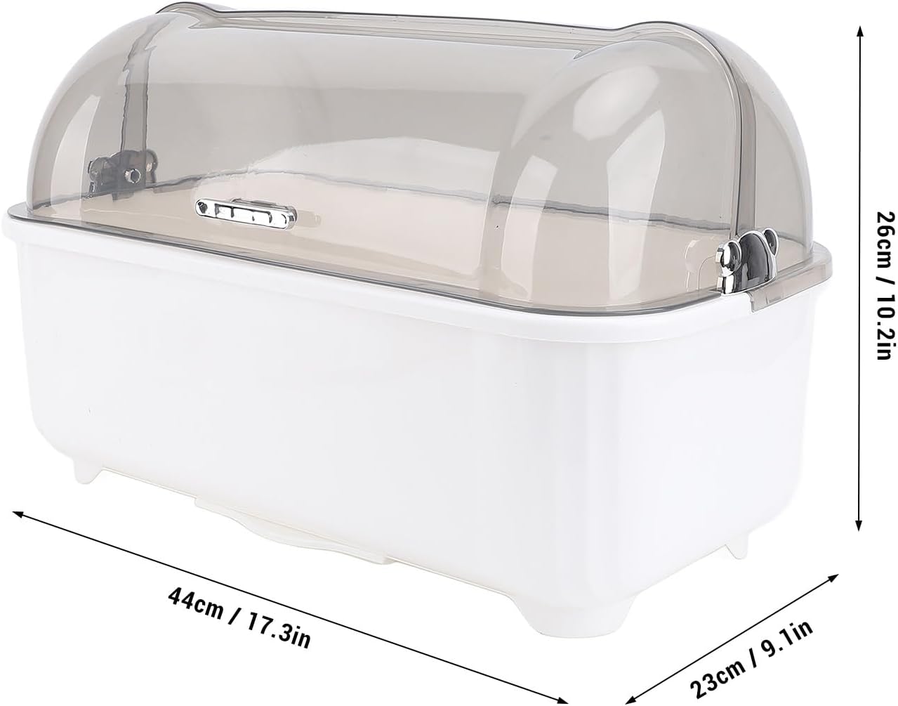 LiebeWH Dish Rack with Cover, Kitchen Counter Space Saving Baby Bottle Drying Rack with Cover Holder Organizer Extra Large White