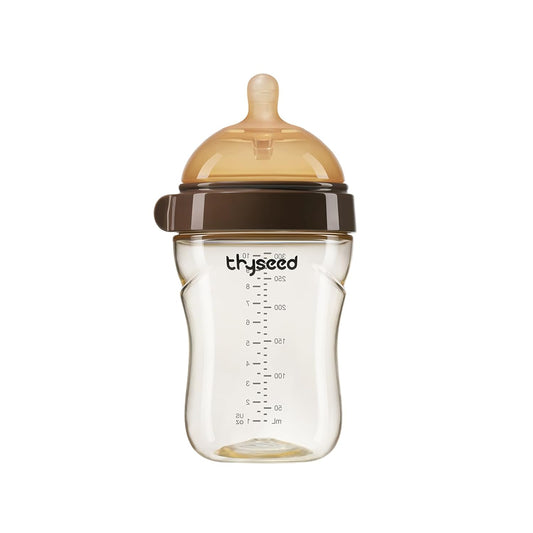 Thyseed Silicone Natural Breast-Like Bottle with Nipple(0-3 Months),8oz，1pack