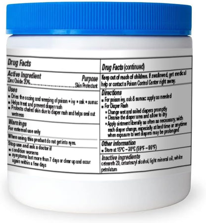 A+Health Healing Ointment Zinc Oxide 20%, Skin Protectant Barrier, 15 Oz Jar, Provides Relief and Treatment of Diaper Rash, Chafed Skin, Poison Ivy, Oak, Sumac for Adults and Babies, Fragrance Free