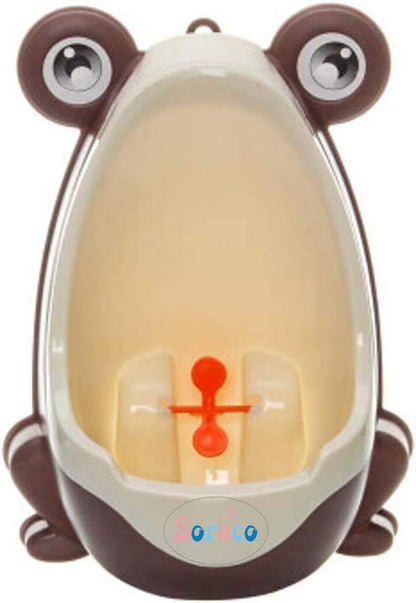 Soraco Cute Frog Potty Training Urinal for Boys with Funny Aiming Target, Toddler Urinals for Potty Training (Green)