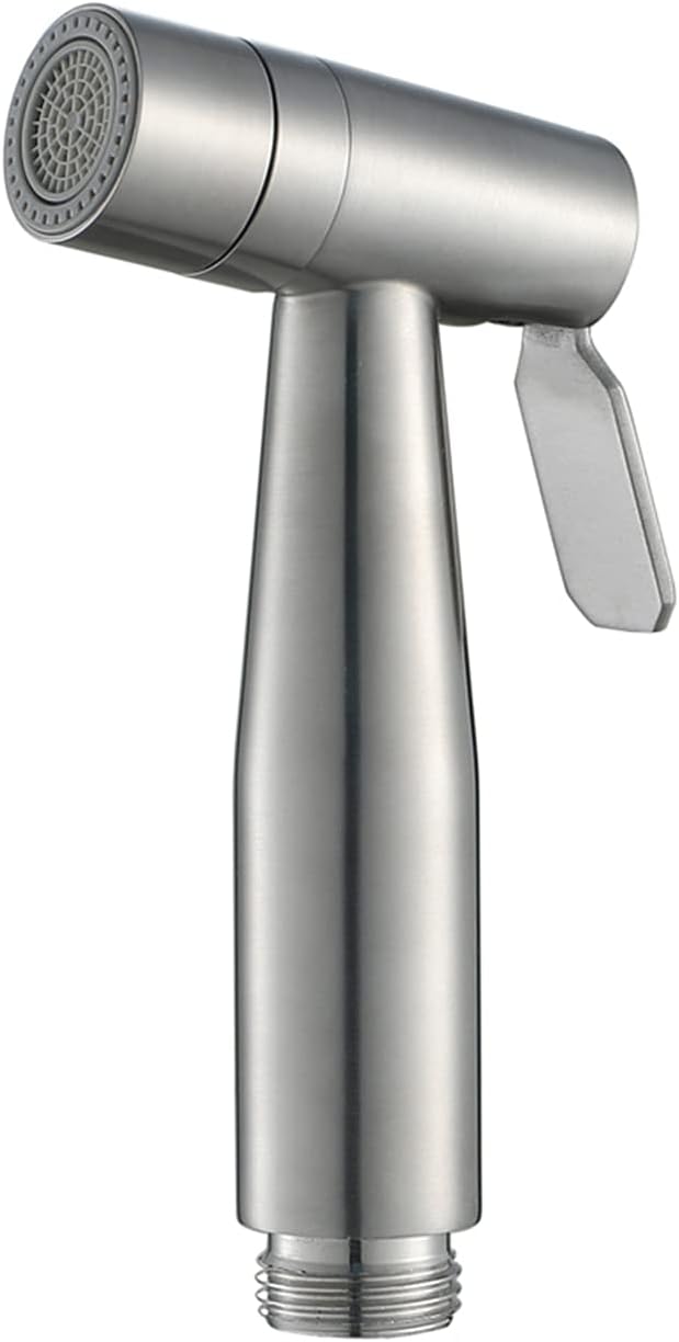 Handheld Bidet Sprayer Stainless Steel Chrome Cloth Diaper Sprayer 2 Function Bidet Sprayer for Toilet for Toilet, Adjustable Water Pressure Control Sprayer for Toilet