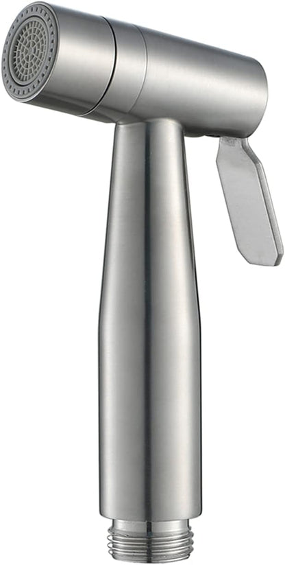 Handheld Bidet Sprayer Stainless Steel Chrome Cloth Diaper Sprayer 2 Function Bidet Sprayer for Toilet for Toilet, Adjustable Water Pressure Control Sprayer for Toilet