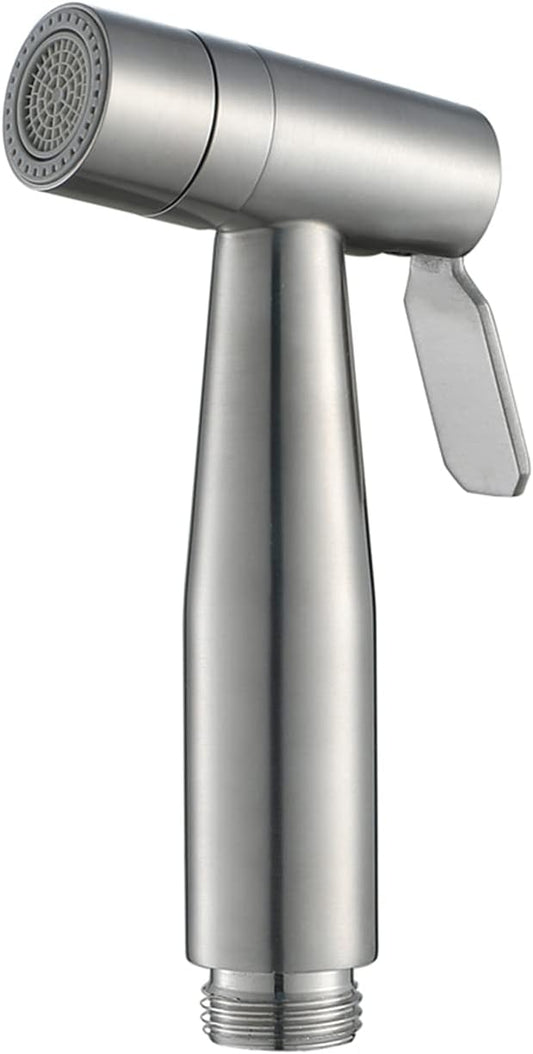 Handheld Bidet Sprayer Stainless Steel Chrome Cloth Diaper Sprayer 2 Function Bidet Sprayer for Toilet for Toilet, Adjustable Water Pressure Control Sprayer for Toilet