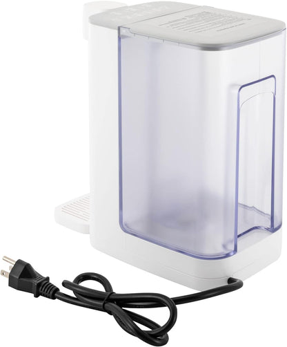 Instant Hot Water Dispenser 3L/102 OzCountertop Water Boiler & Warmer for Tea, Coffee and Baby Formula, Adjustable 5 Temperatures & 2 Water Outputs (White)