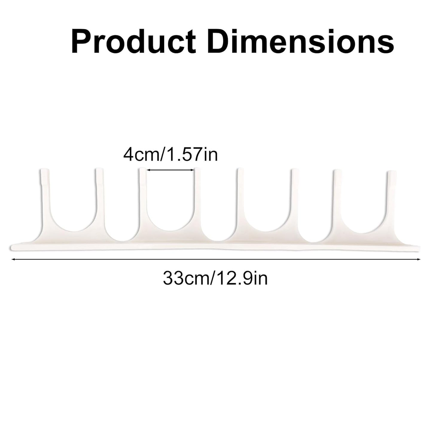 Wall Mount Holder for Dr. Brown's Narrow & Wide-Neck Bottle, Baby Accessories, Waterproof ABS Material Baby Bottle Rack Storage with Fittings for Cabinet Doors or Kitchen Walls
