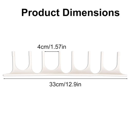 Wall Mount Holder for Dr. Brown's Narrow & Wide-Neck Bottle, Baby Accessories, Waterproof ABS Material Baby Bottle Rack Storage with Fittings for Cabinet Doors or Kitchen Walls
