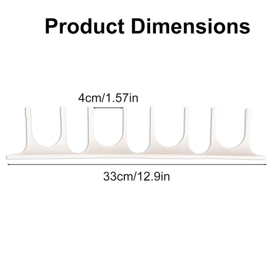 Wall Mount Holder for Dr. Brown's Narrow & Wide-Neck Bottle, Baby Accessories, Waterproof ABS Material Baby Bottle Rack Storage with Fittings for Cabinet Doors or Kitchen Walls