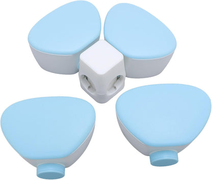 Baby Formula Dispenser Portable 4 180ml Compartments Milk Powder Dispenser Container Non Spill Strong Seal Milk Powder Snack Container (Colorful)