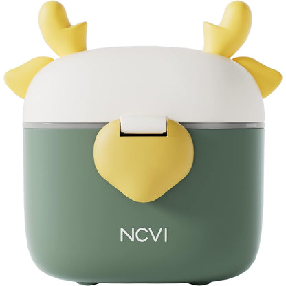 NCVI Baby Formula Dispenser On The Go, Formula Container To Go, Formula Holder for Travel, Outdoor Picnic with Baby Infant, Portable Container for Milk Powder, Snacks, Candy, Fruits (Pink)