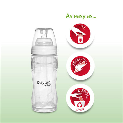 Playtex Baby Nurser Bottles Drop-Ins Recyclable Disposable Liners, Pre-Sterilized, 4 Oz, 50 Count