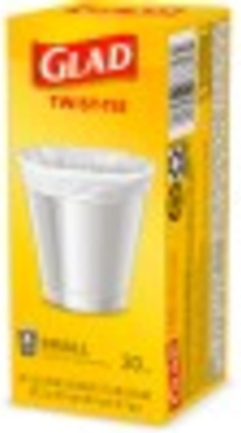 Glad Small Trash Bags - 4 Gallon - 30 Count (Pack of 6)