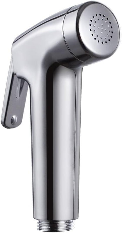 2 Pieces Bidet Sprayer Head Replacement for Toilet Cloth Diaper Shattaf Hand held Bidet Rinse Spray Head Replacement Chrome（only Sprayer）