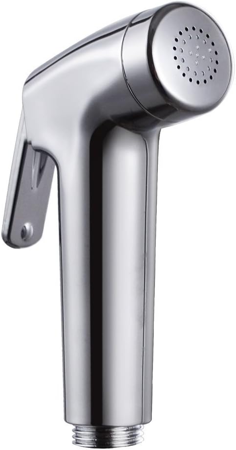 2 Pieces Bidet Sprayer Head Replacement for Toilet Cloth Diaper Shattaf Hand held Bidet Rinse Spray Head Replacement Chrome（only Sprayer）