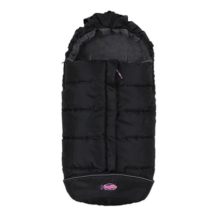 German Designed Universal Stroller Footmuff, 2 Way Zippers Style Easy for Baby in&Out, Length Extensible,Temperature Adjustable Footmuff Fits Baby Growth,Reflective Strips Around Bunting Bag